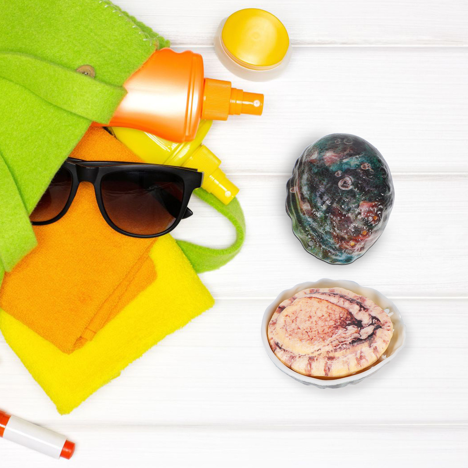 Kids Unique Outdoor Toys - 4Pcs Water Gun Unique Abalone Shape