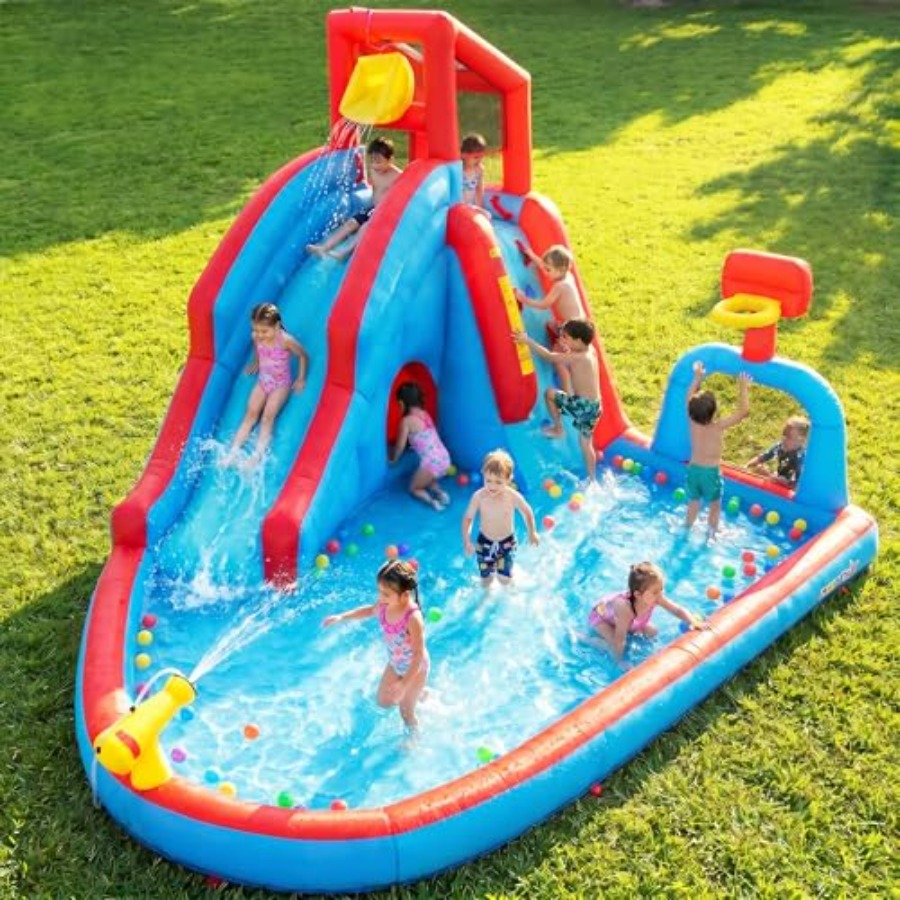 Backyard outdoor water slide i - Kids Outdoor Water Park ulasan dan harga