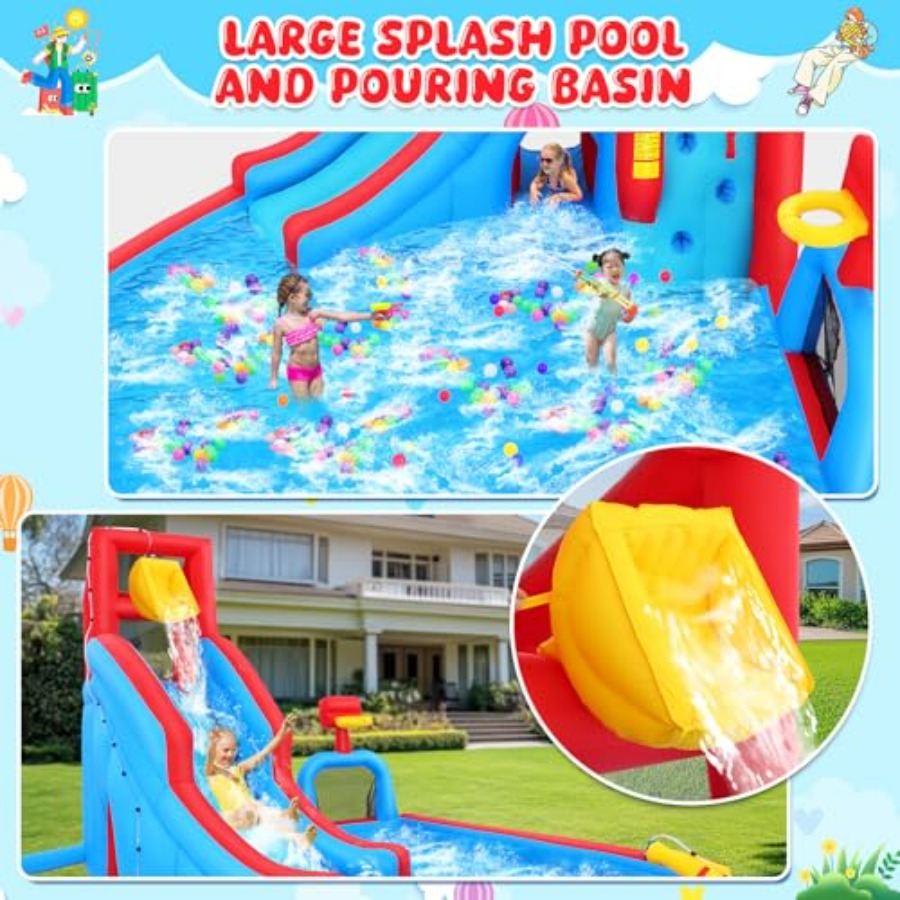 Backyard outdoor water slide i - Kids Outdoor Water Park ulasan dan harga