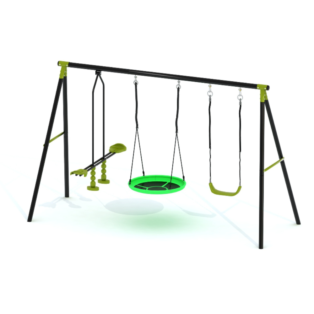 3-in-1 Kids Swing Slide Climbi - Kids Outdoor Swing Set With Slide ulasan dan harga