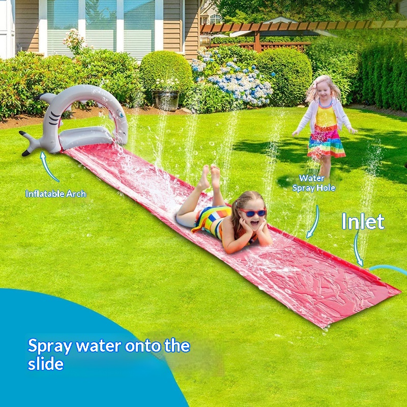 Inflatable Whale Water Slide S - Kids Outdoor Water Sprinkler ulasan dan harga
