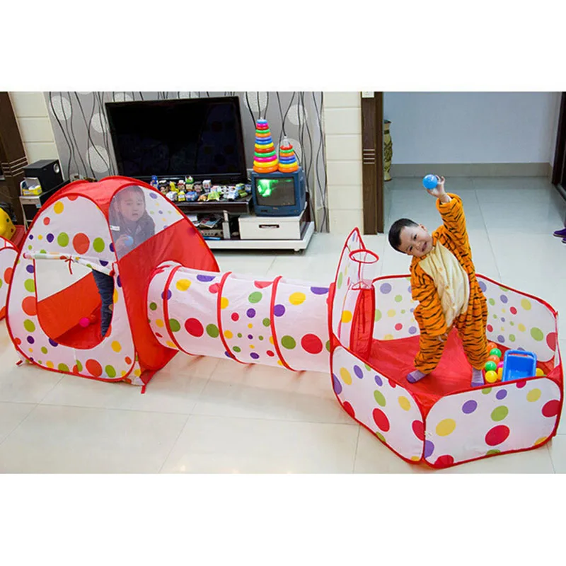 IMBABY 3 in 1 Ball Pool Foldin - Kids Outdoor Tunnel ulasan dan harga