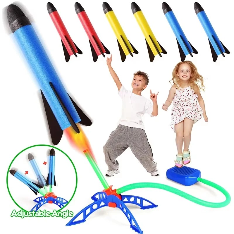 Air Rocket Foot Pump Launcher  - Kids Outdoor Jumpsuit ulasan dan harga