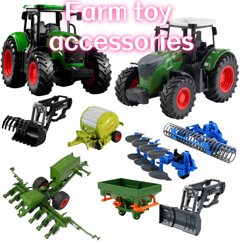 1:24 Inertial Farm Tractor wit - Play Kids Outdoor ulasan dan harga