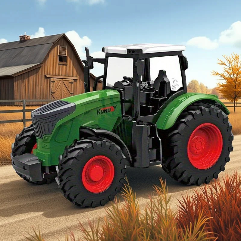 1:24 Inertial Farm Tractor wit - Play Kids Outdoor ulasan dan harga
