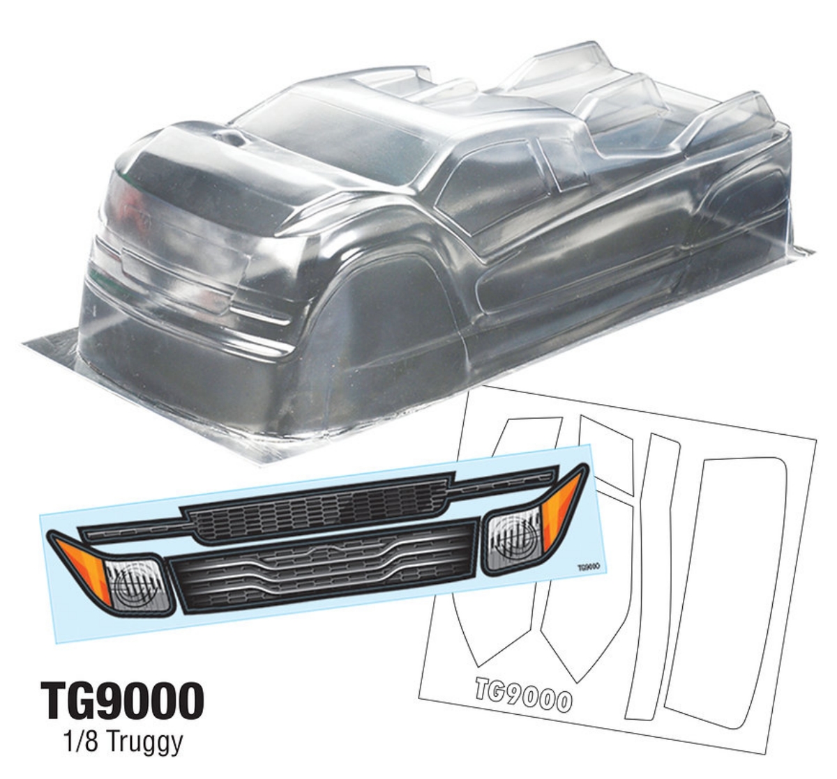 TG9000 1/8 Truggy Body fit Tea - Tamiya Model Paint Set ulasan dan harga