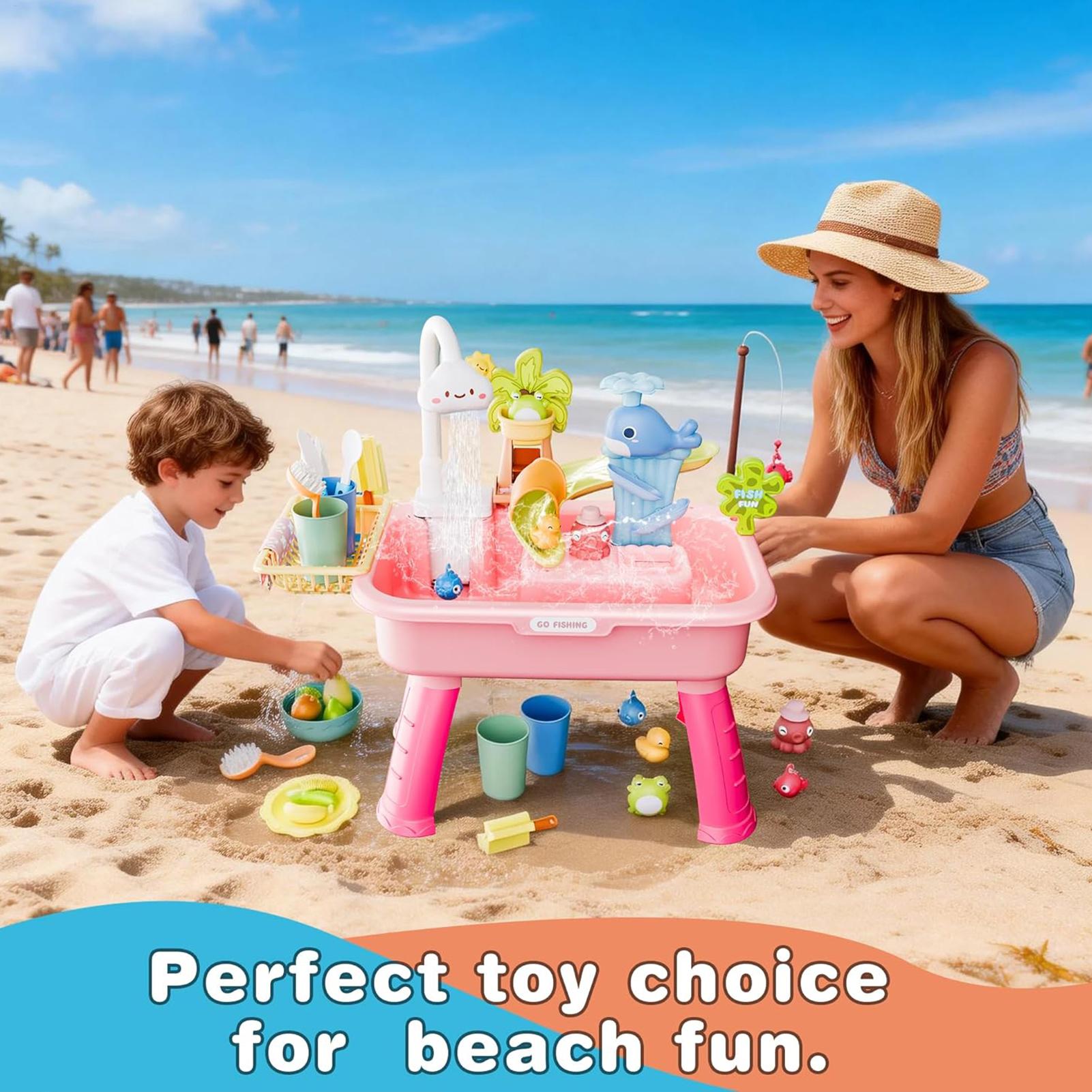 Water Play Table Kitchen Play  - Kids Outdoor Sink ulasan dan harga