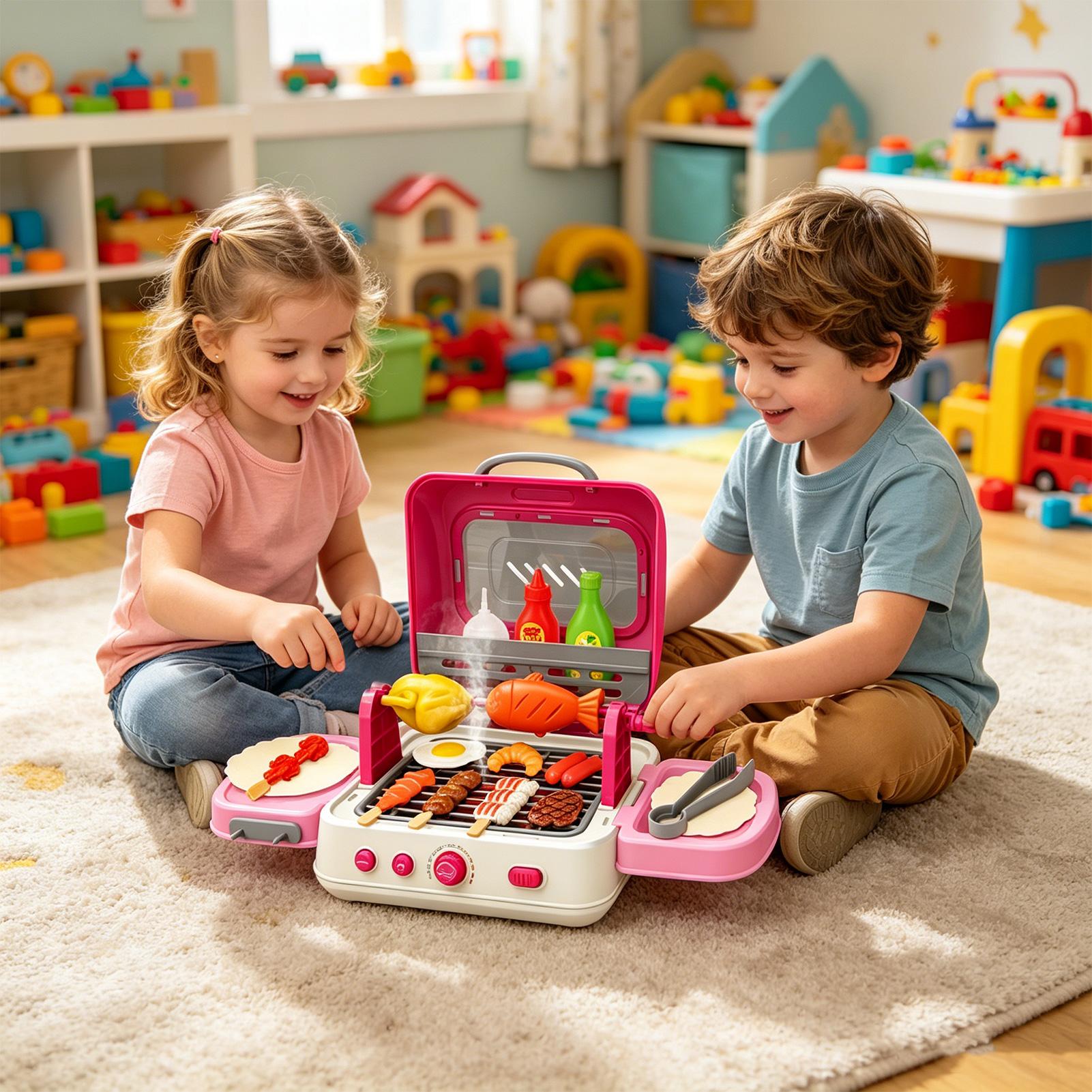 Kids Outdoor Grill Playset Int - Kids Outdoor Grill Set ulasan dan harga