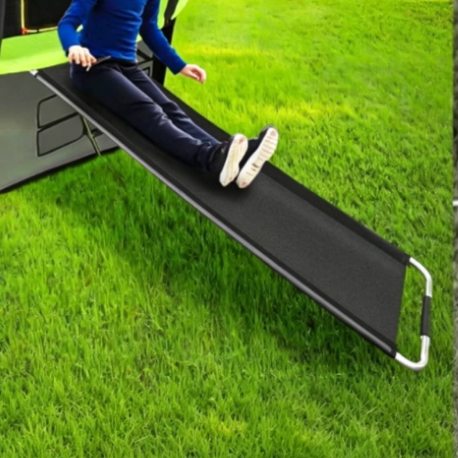 Kids Trampoline with Slide Ind - Kids Outdoor Climbing Equipment ulasan dan harga
