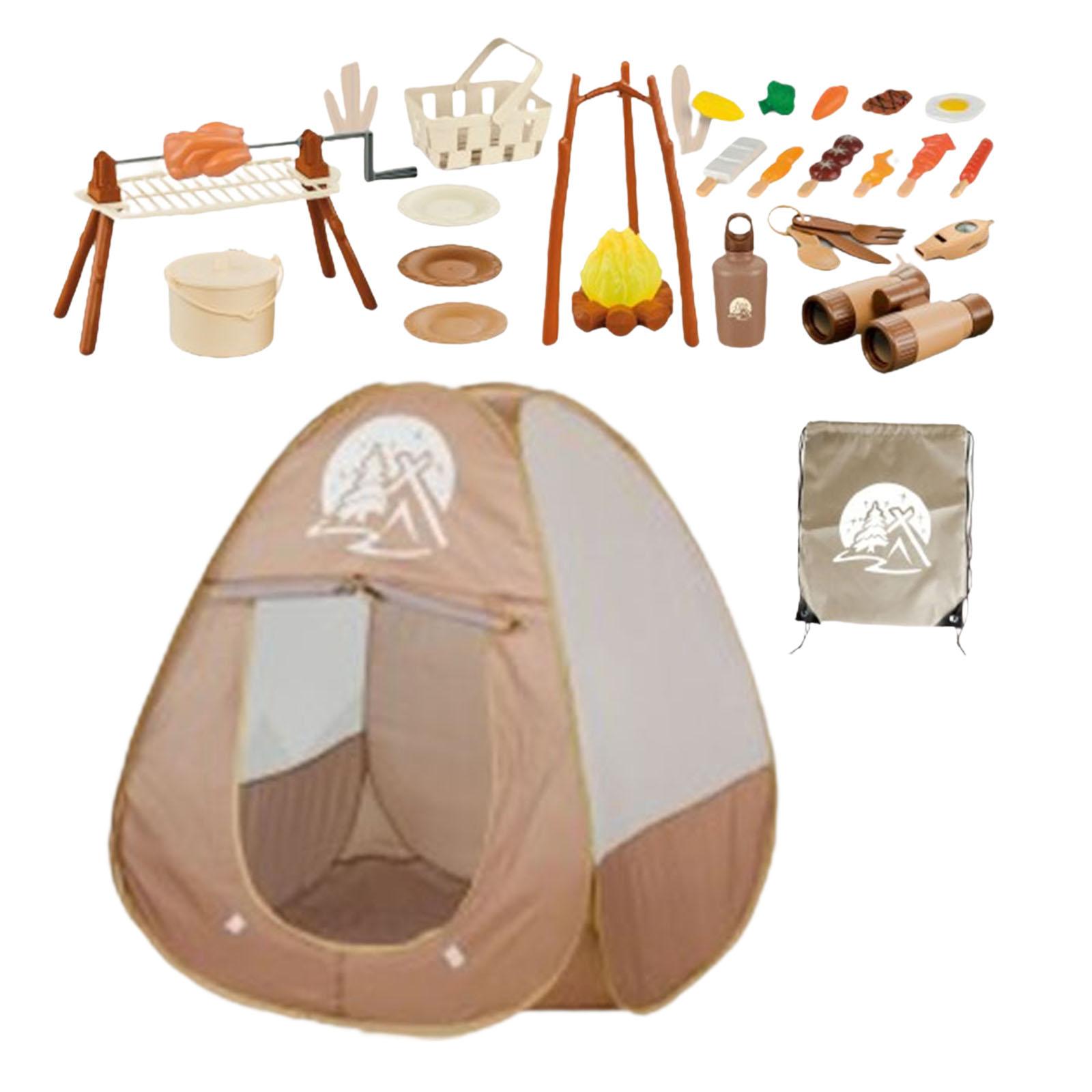 34Pcs Kids Camping Set Picnic  - Kids Outdoor Grill Set ulasan dan harga