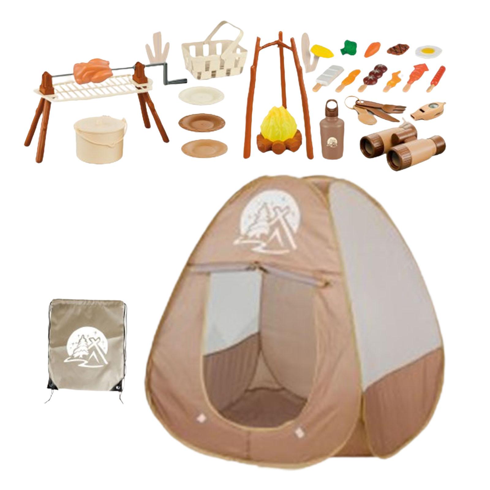 34Pcs Kids Camping Set Picnic  - Kids Outdoor Grill Set ulasan dan harga