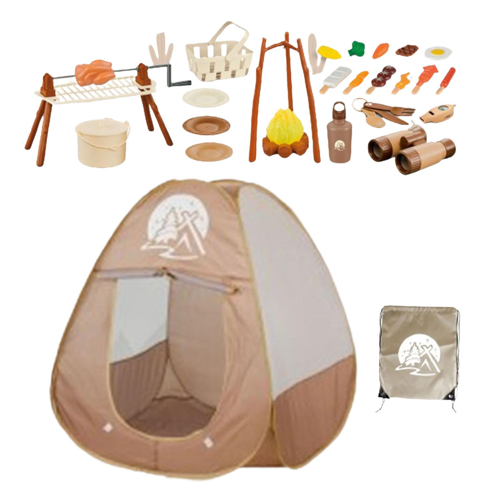 34Pcs Kids Camping Set Picnic  - Kids Outdoor Grill Set ulasan dan harga