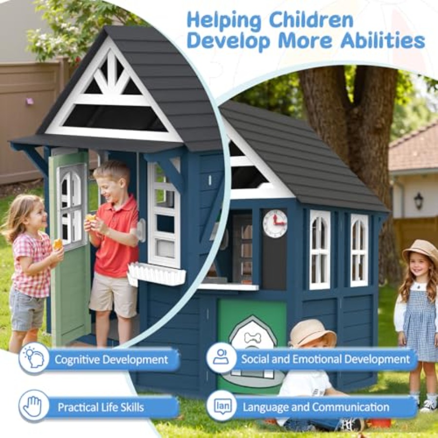 Outdoor kids playhouse: wooden - Kids Outdoor Sink ulasan dan harga