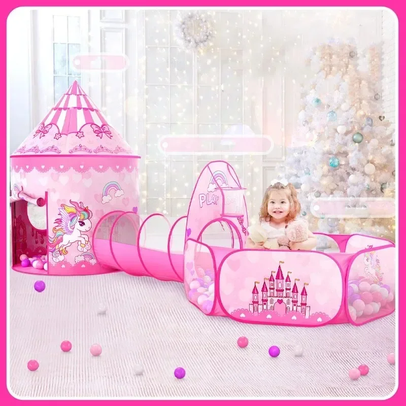 3 in 1 Kids Tent House Portabl - Kids Outdoor Tunnel ulasan dan harga