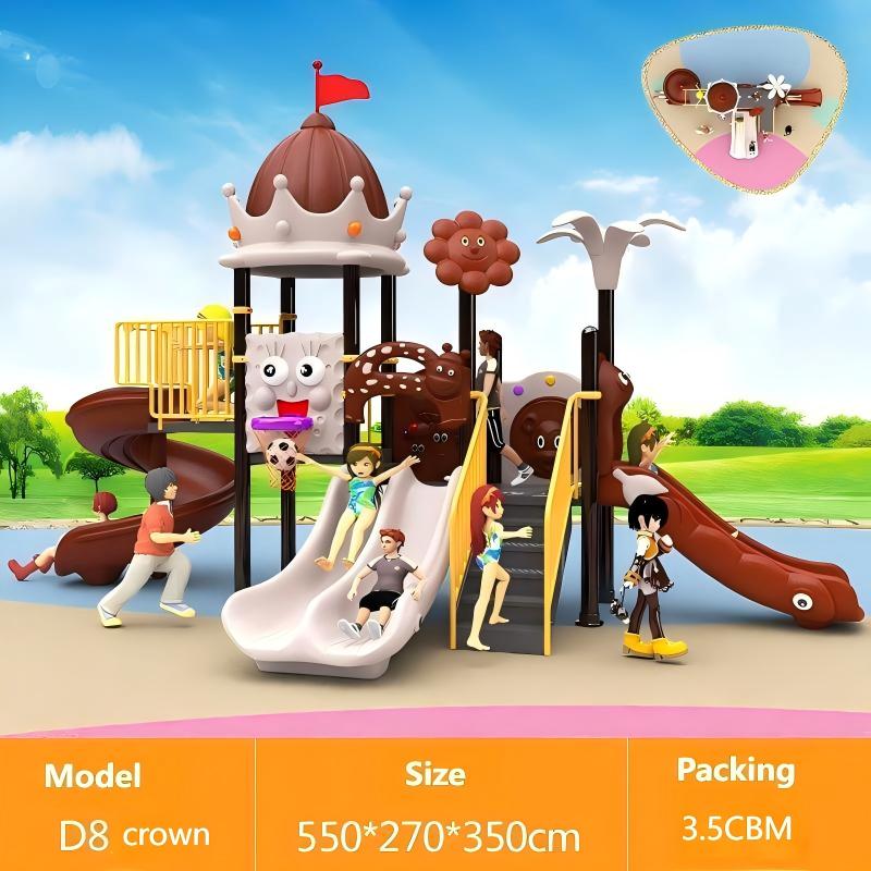 1-3 Years Steel & Plastic Swin - Kids Outdoor Swing Set With Slide ulasan dan harga