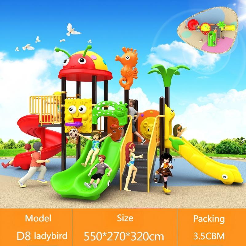 1-3 Years Steel & Plastic Swin - Kids Outdoor Swing Set With Slide ulasan dan harga
