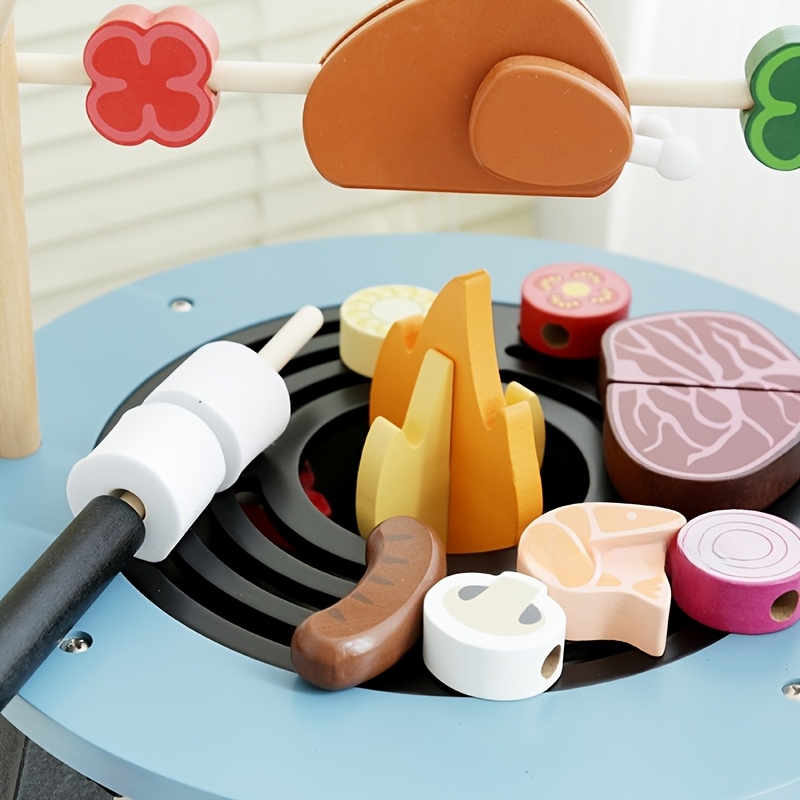 Wooden Barbecue Playset For Ki - Kids Outdoor Grill Set ulasan dan harga