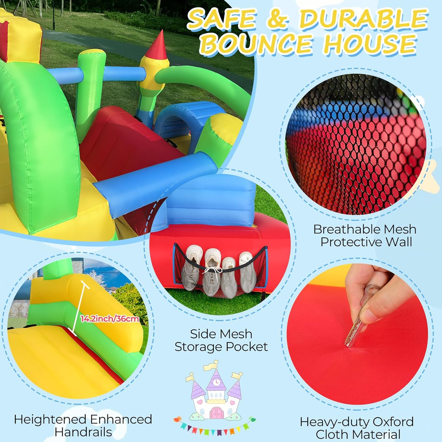 KF Inflatable Obstacle Course  - Kids Outdoor Tunnel ulasan dan harga