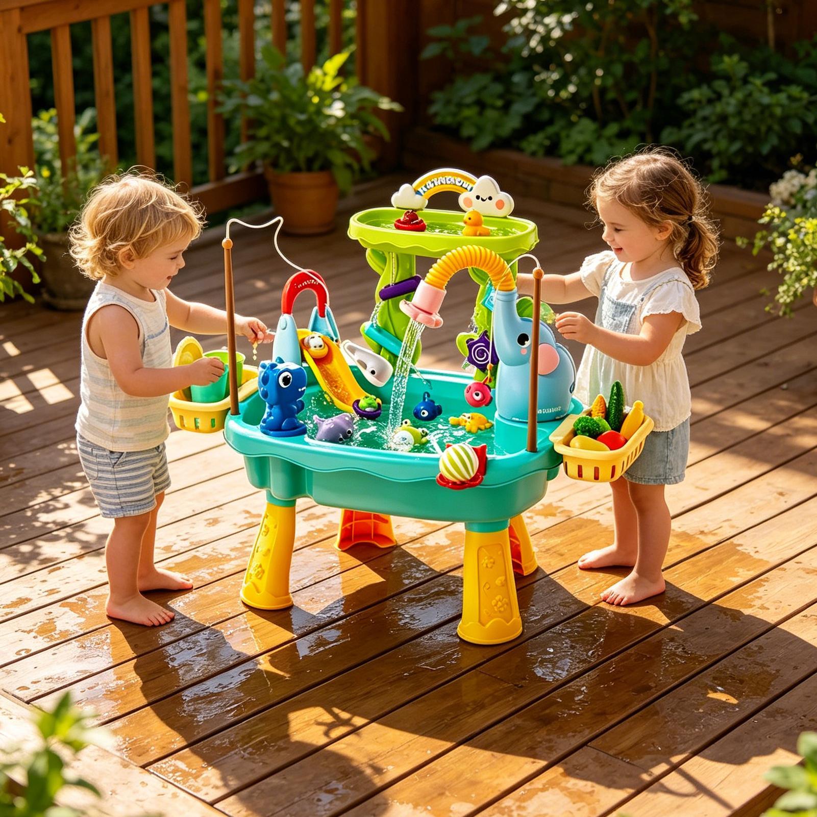 Upgraded Toddler Water Table K - Kids Outdoor Sink ulasan dan harga