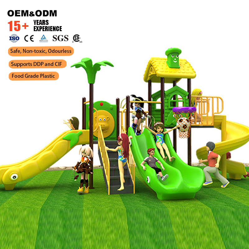 Multi-Functional Outdoor Amuse - Kids Outdoor Swing Set With Slide ulasan dan harga