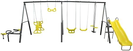 Sun Playground Metal A Fe Kids - Kids Outdoor Swing Set With Slide ulasan dan harga