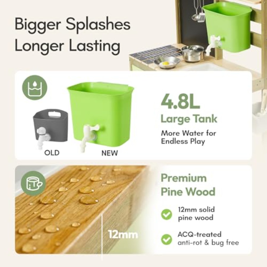 Outdoor mud kitchen for kids:  - Kids Outdoor Sink ulasan dan harga
