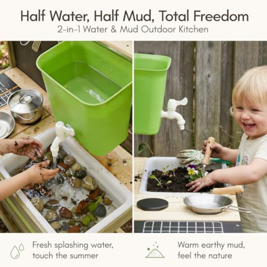 Outdoor mud kitchen for kids:  - Kids Outdoor Sink ulasan dan harga