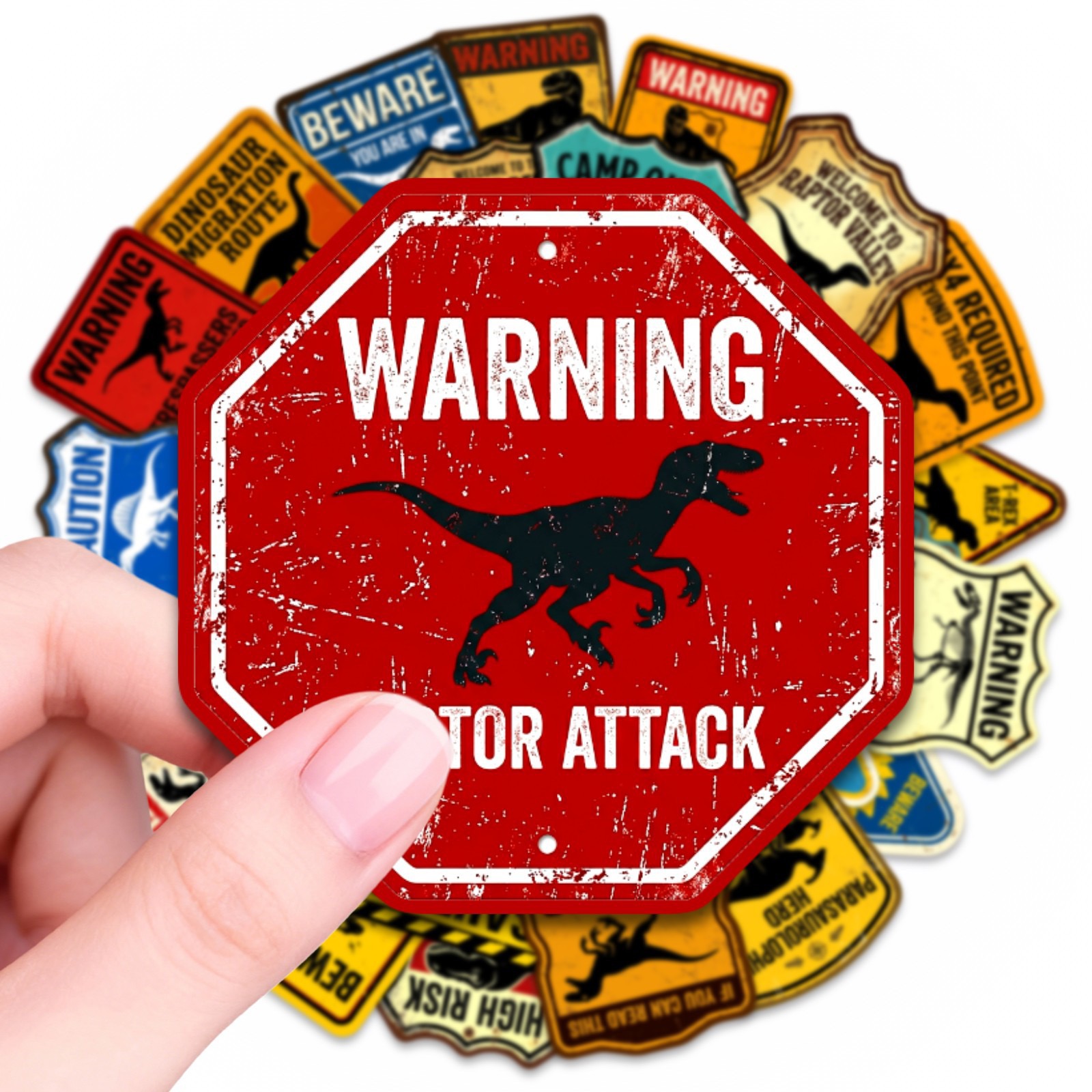 50PCS Dinosaur Park Warning Si - Kids Outdoor Water Park ulasan dan harga