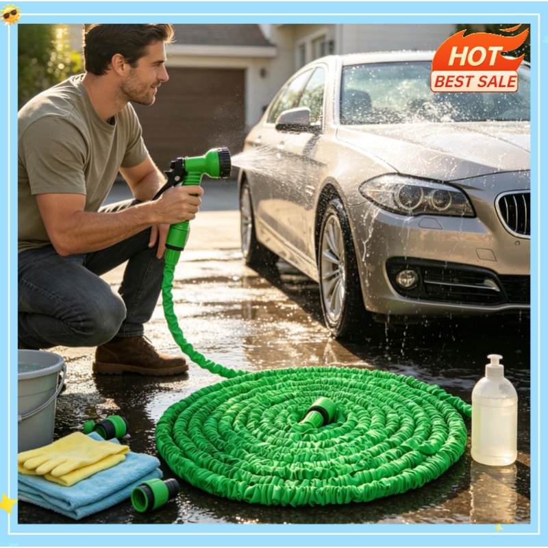 High-Pressure Car Wash Hose Ex - Kids Outdoor Water Sprinkler ulasan dan harga