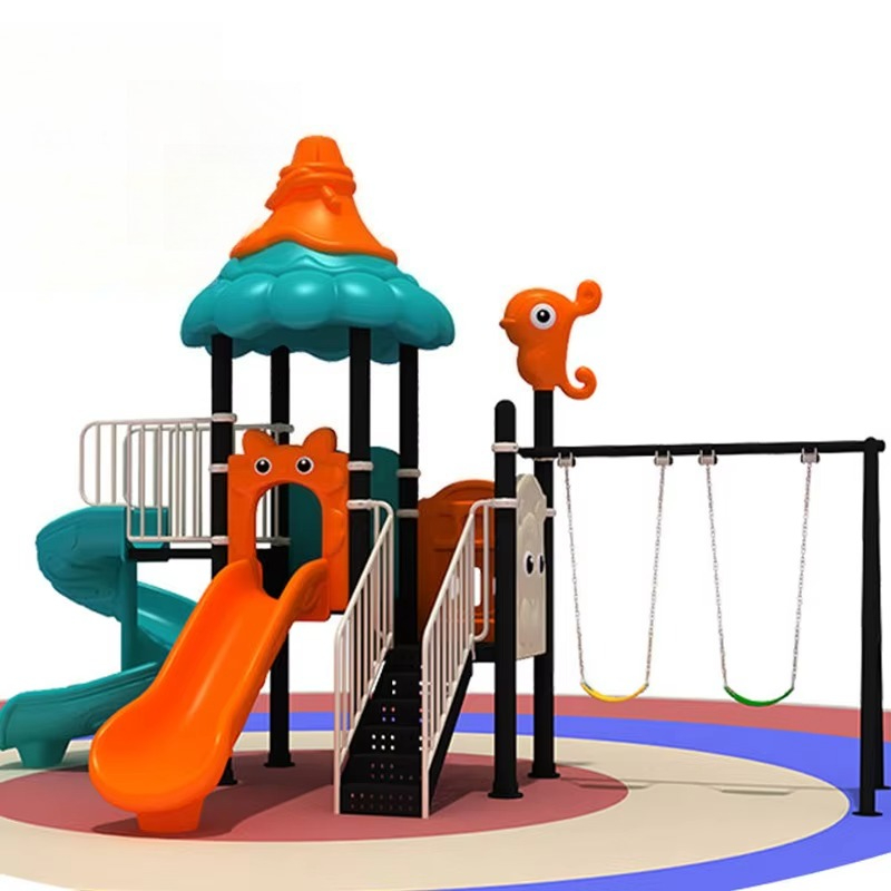 Large Durable Plastic  Kids' S - Kids Outdoor Swing Set With Slide ulasan dan harga