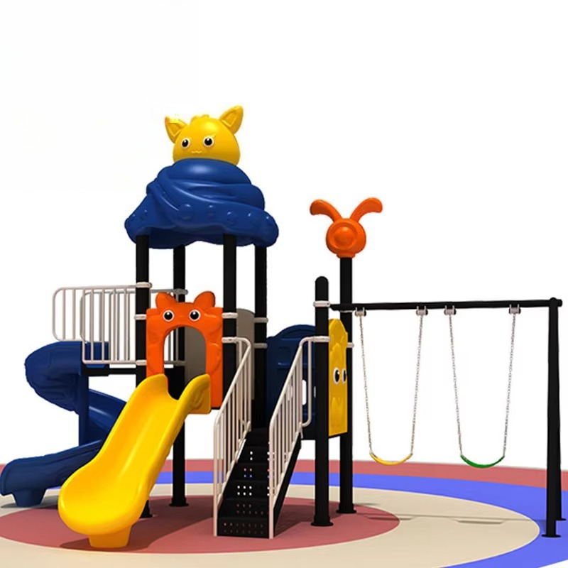 Large Durable Plastic  Kids' S - Kids Outdoor Swing Set With Slide ulasan dan harga