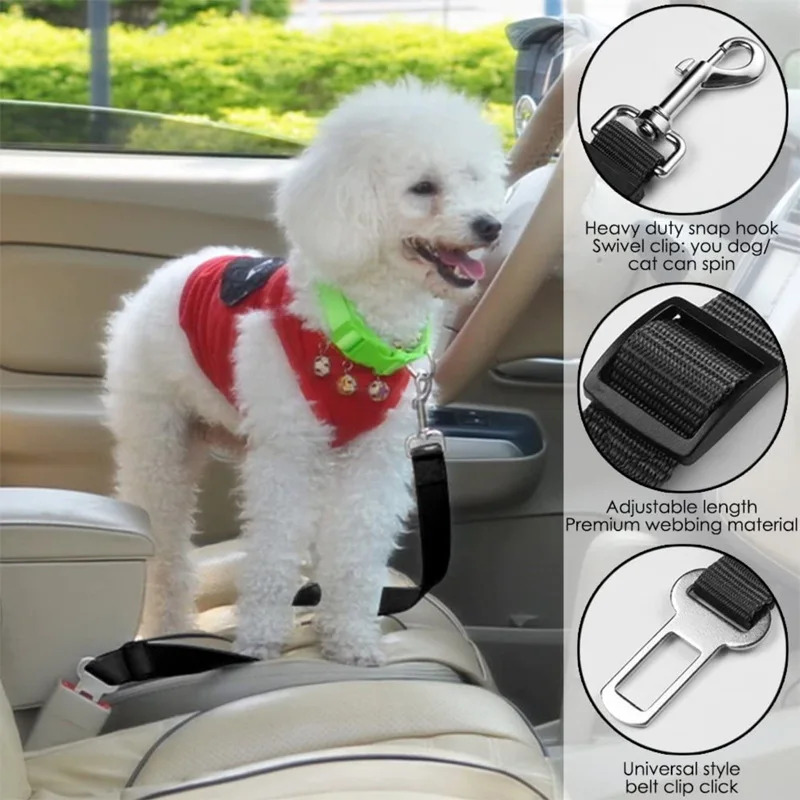 1/2/7Pcs Adjustable Pet Cat Do - Swing Seat Belt ulasan dan harga