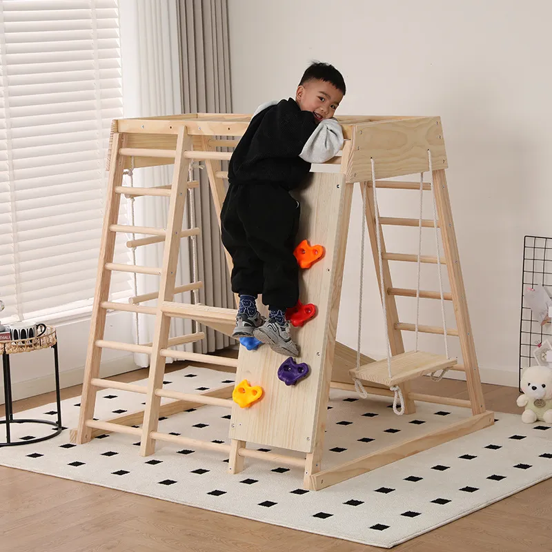 JMZ Wooden Jungle Gym Slide Cl - Kids Outdoor Jungle Gym ulasan dan harga