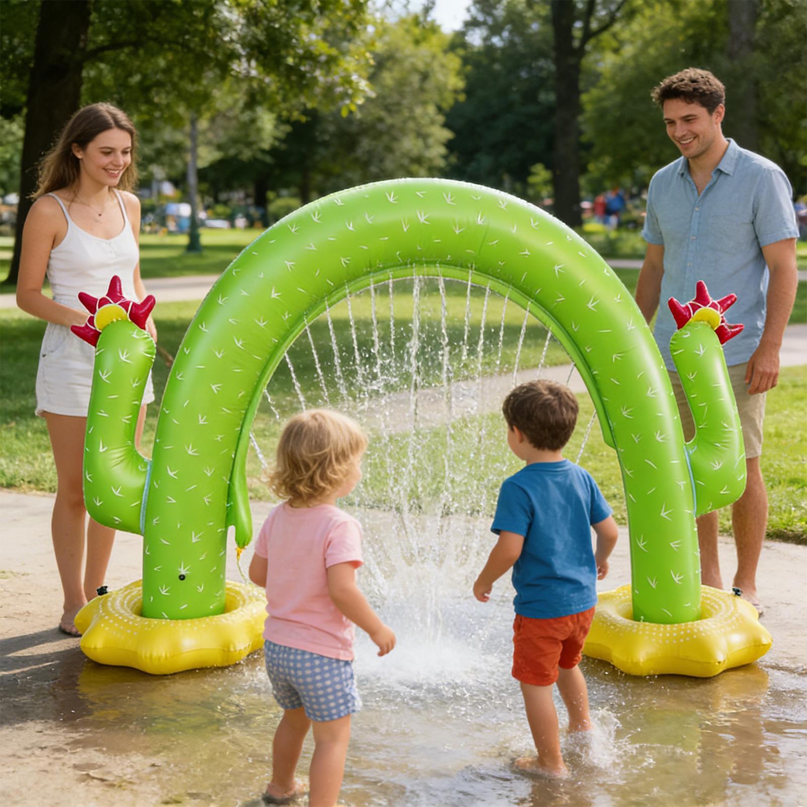 Inflatable Cactus Sprinkler fo - Kids Outdoor Tunnel ulasan dan harga