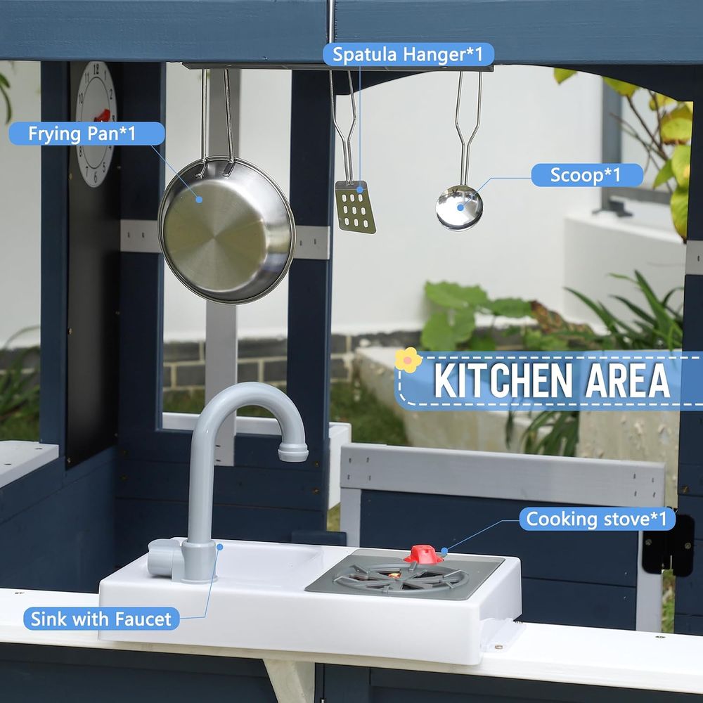 Jevol Kids Outdoor Playhouse,  - Kids Outdoor Sink ulasan dan harga