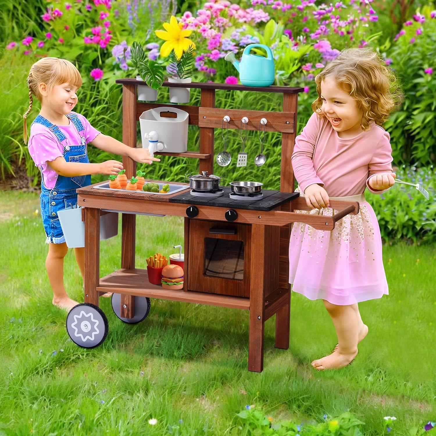Outdoor Mud Kitchen Toy for Ki - Kids Outdoor Sink ulasan dan harga