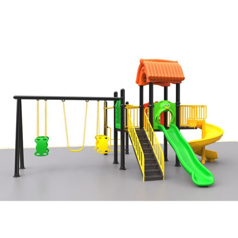 Wholesale Low Price Outdoor Am - Kids Outdoor Swing Set With Slide ulasan dan harga