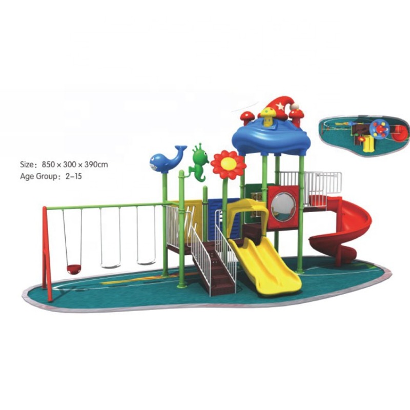 Wholesale Low Price Outdoor Am - Kids Outdoor Swing Set With Slide ulasan dan harga