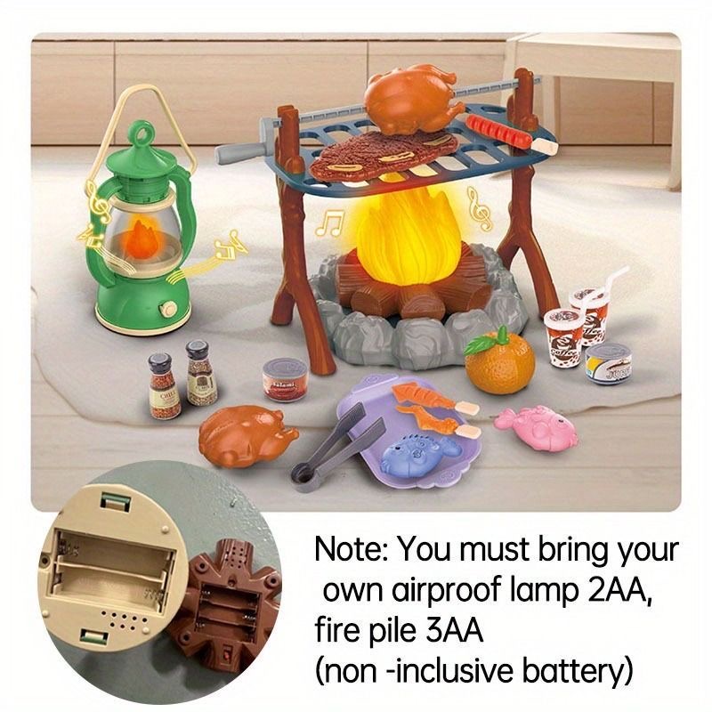Kids Camping Play Set with LED - Kids Outdoor Grill Set ulasan dan harga