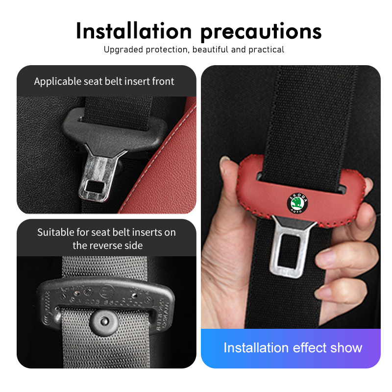 For Skoda PU Leather Car Seat  - Swing Seat Belt ulasan dan harga