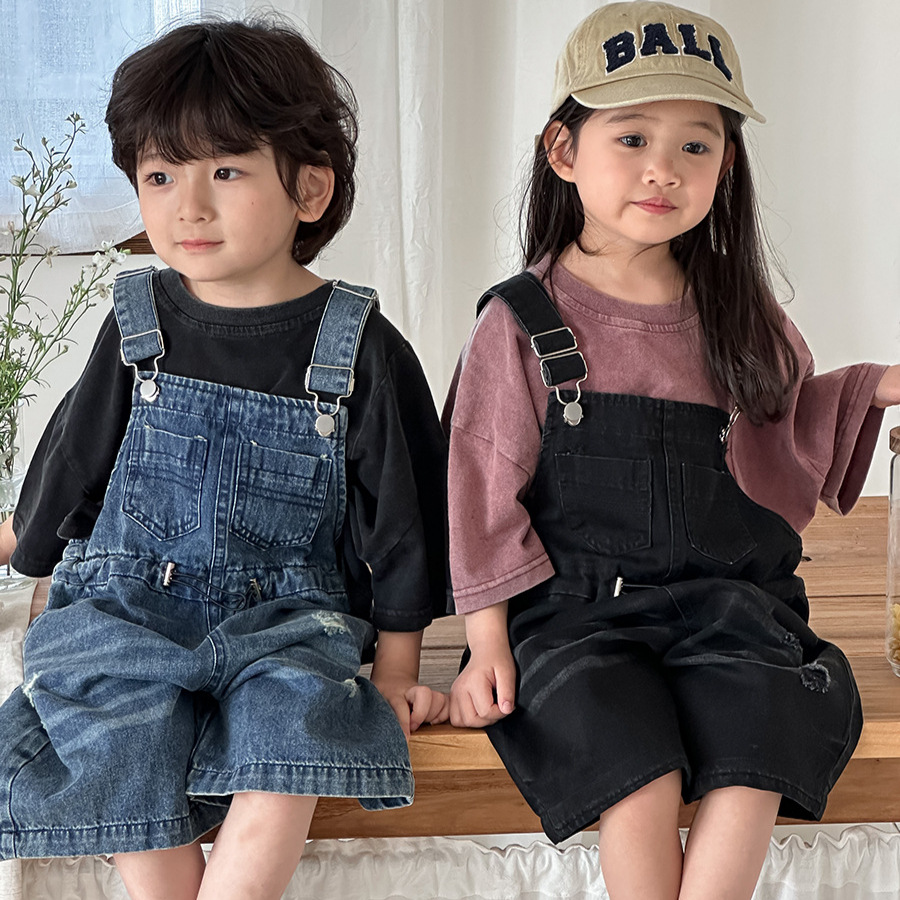 2026 Summer Unisex Kids Denim  - Kids Outdoor Jumpsuit ulasan dan harga