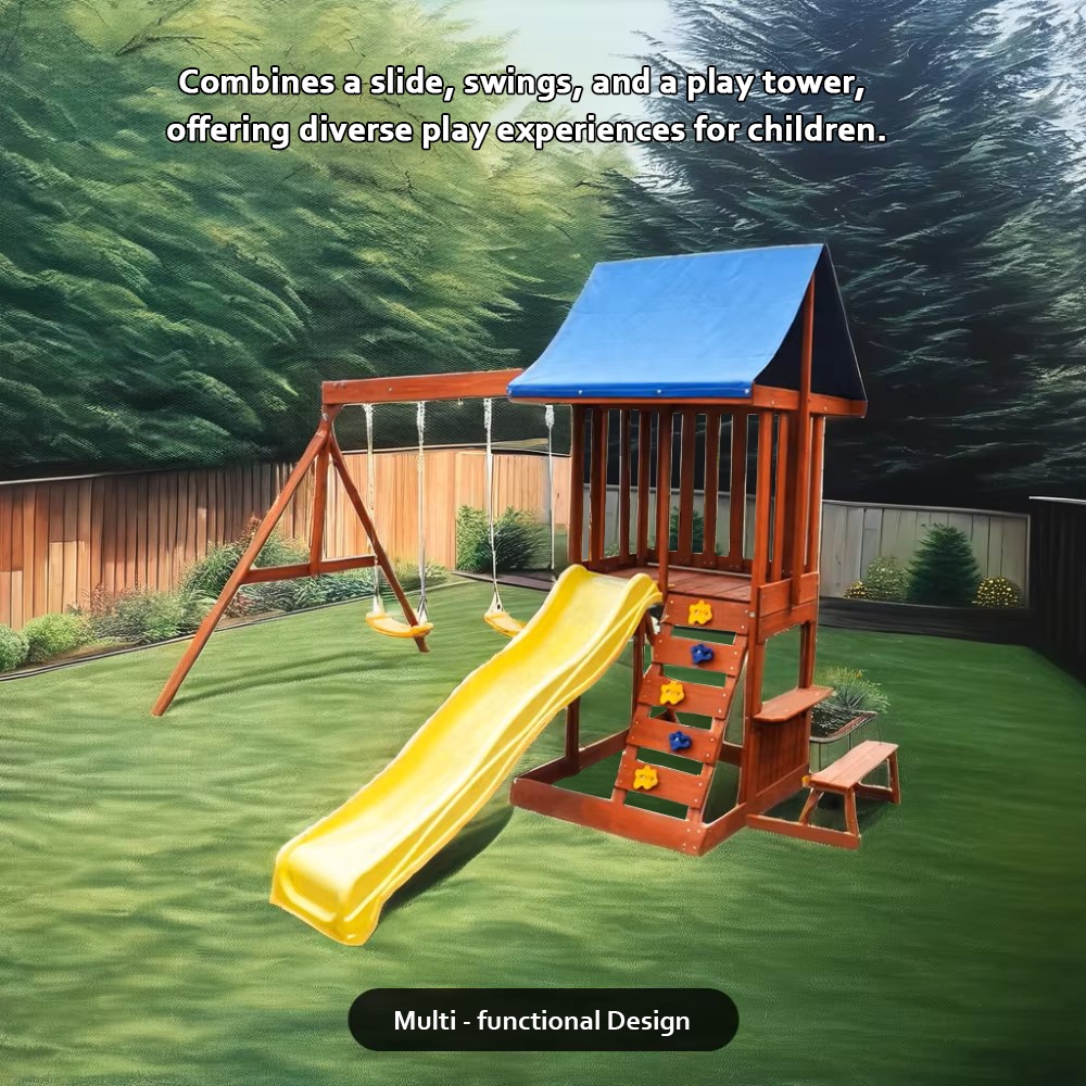 Play Centre - Garden Courtyard - Kids Outdoor Swing Set With Slide ulasan dan harga