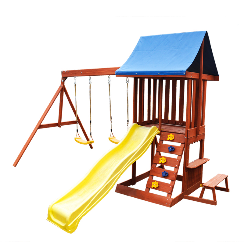 Play Centre - Garden Courtyard - Kids Outdoor Swing Set With Slide ulasan dan harga