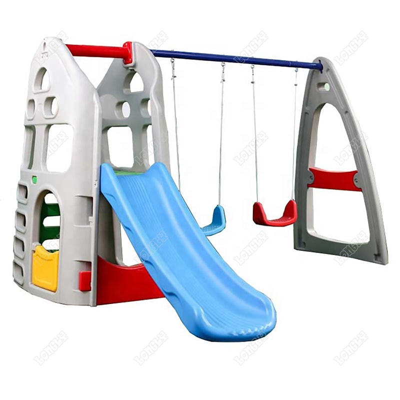 Backyard Plastic Slide and Swi - Kids Outdoor Swing Set With Slide ulasan dan harga