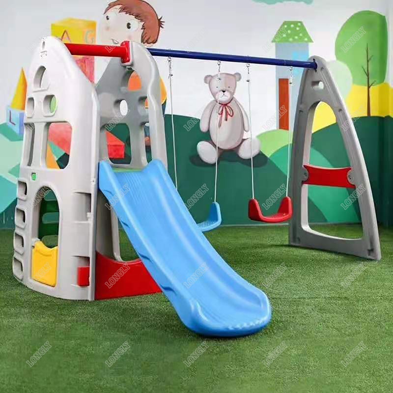Backyard Plastic Slide and Swi - Kids Outdoor Swing Set With Slide ulasan dan harga