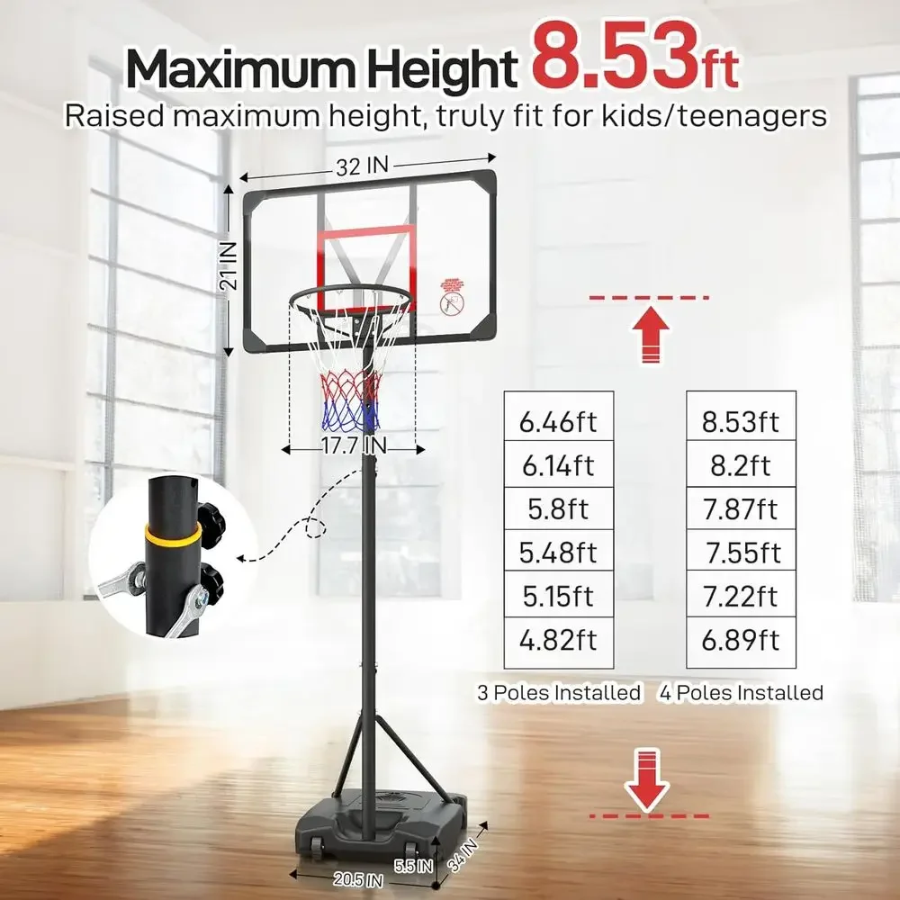 Adjustable Height Portable Bas - Play Kids Outdoor ulasan dan harga