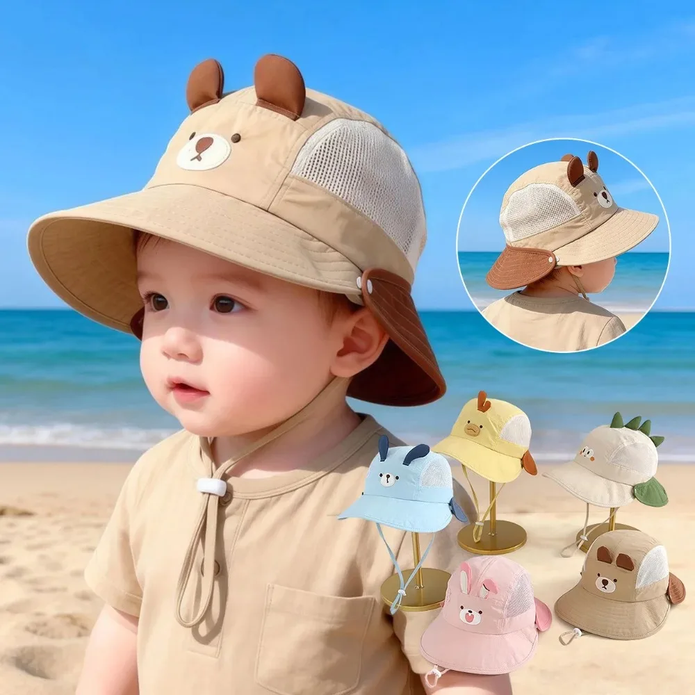 Cute Cartoon Baby Fisherman Ha - Kids Outdoor Hat ulasan dan harga