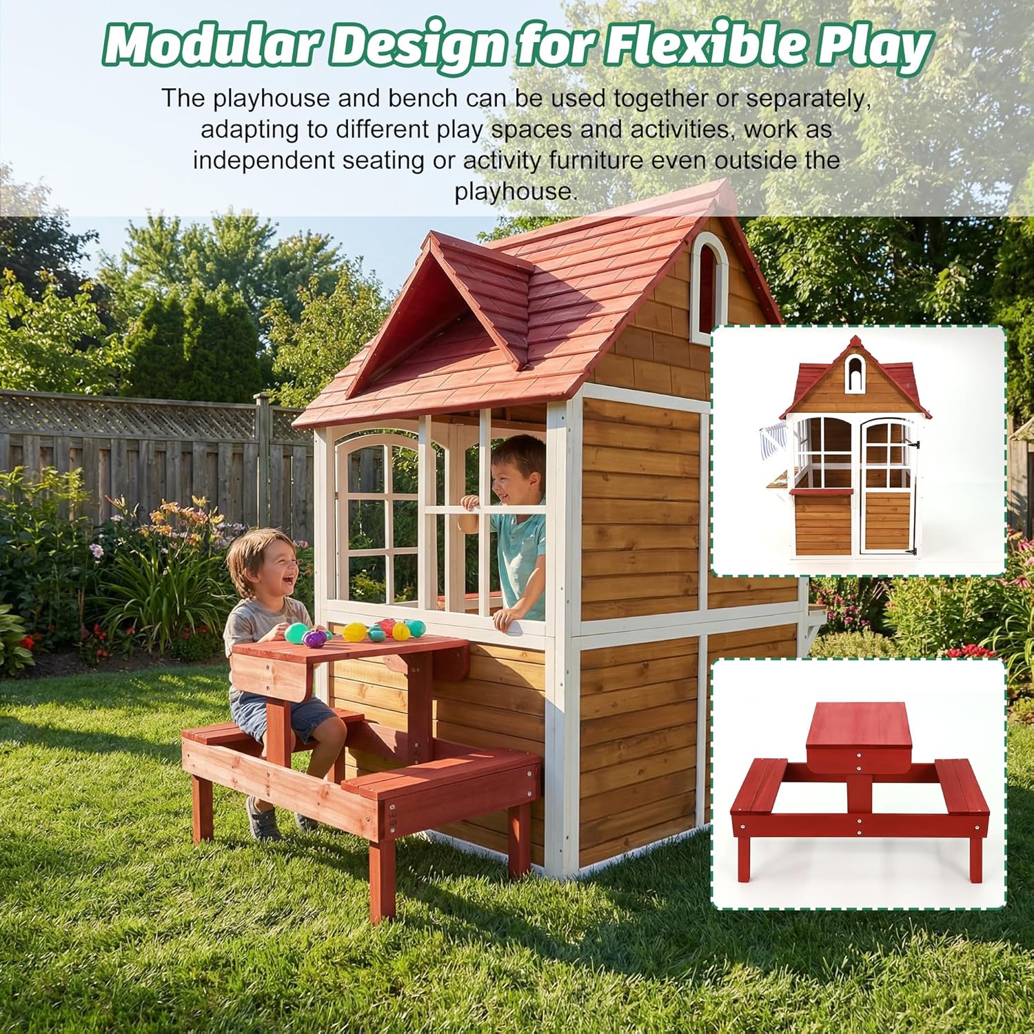 #Outdoor Wooden Kids Playhouse - Kids Outdoor Sink ulasan dan harga