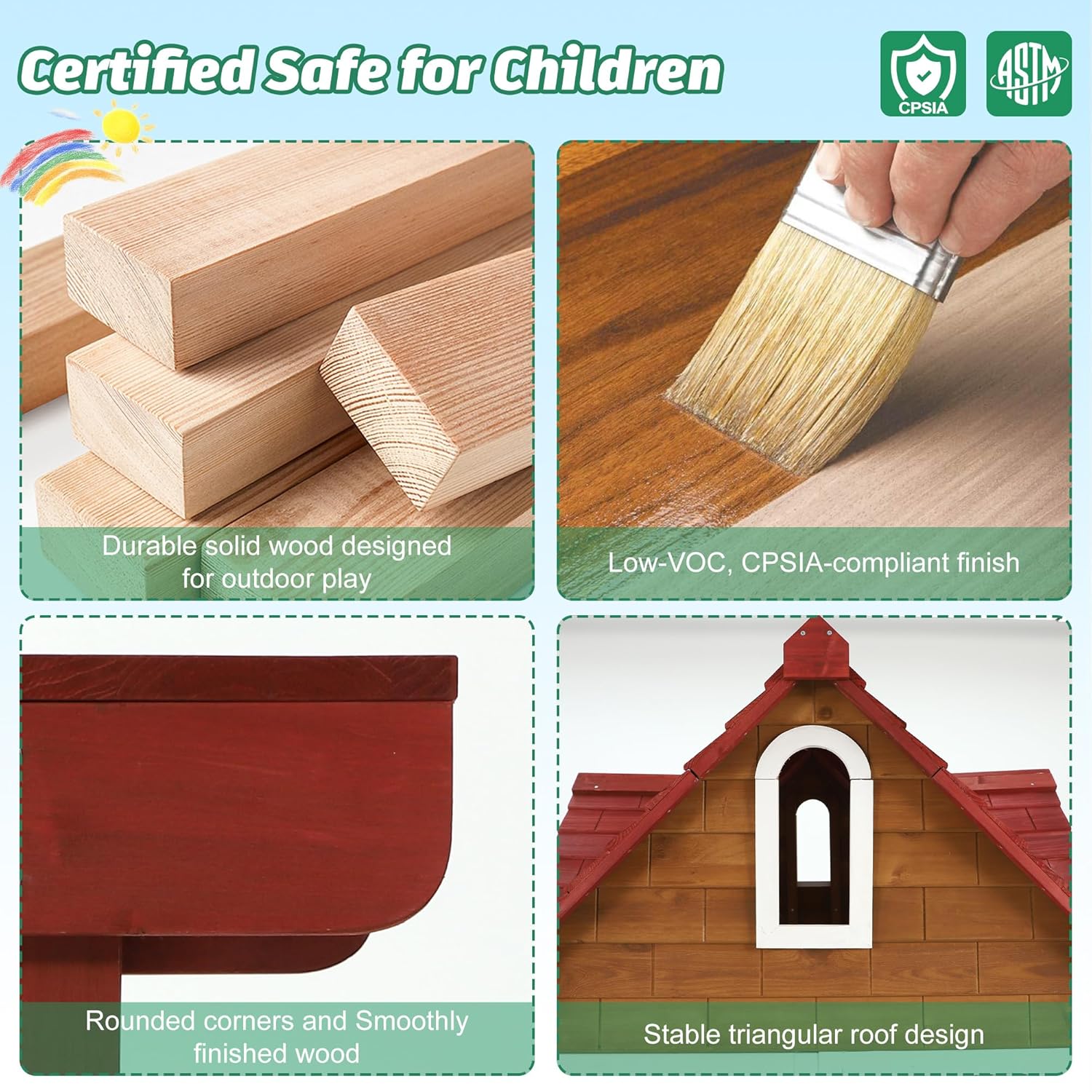 #Outdoor Wooden Kids Playhouse - Kids Outdoor Sink ulasan dan harga