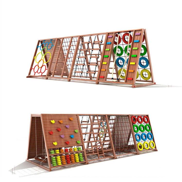 Outdoor Climbing Rock Frame Wo - Kids Outdoor Jungle Gym ulasan dan harga